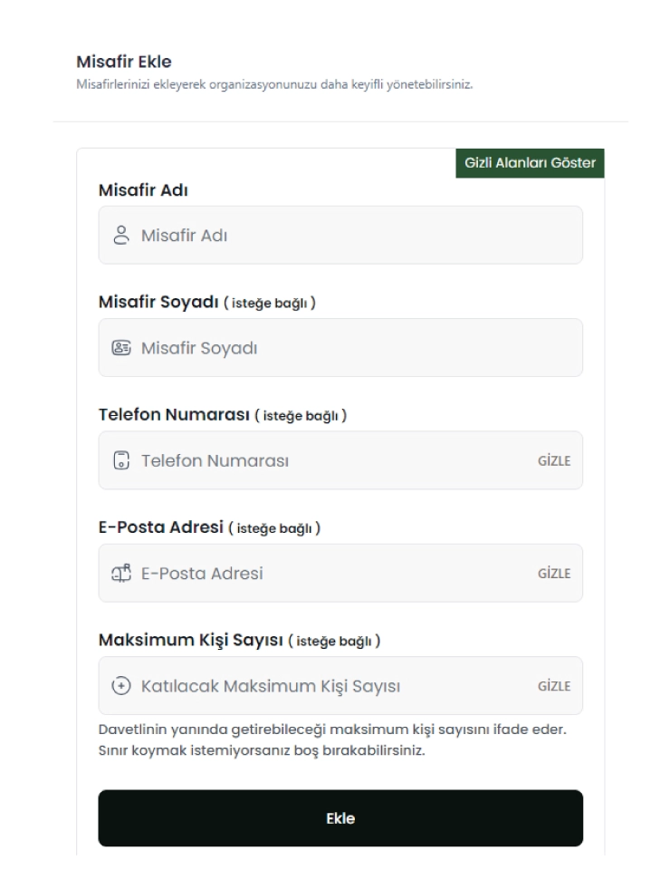 Misafir Yönetimi